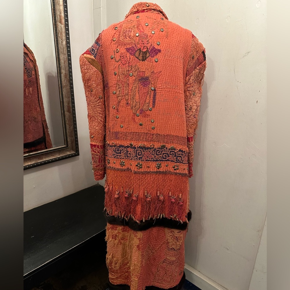 By Walid Patchwork Couture Trench Coat - Picture 7 of 12